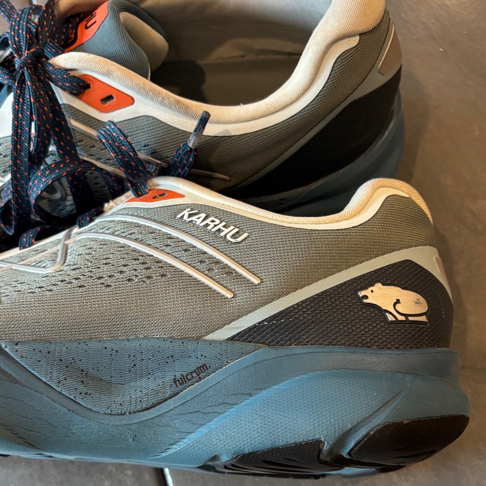 Karhu Men's Performance Fusion 3.5 Athletic Shoes in Gray and Blue - Picture 5 of 8